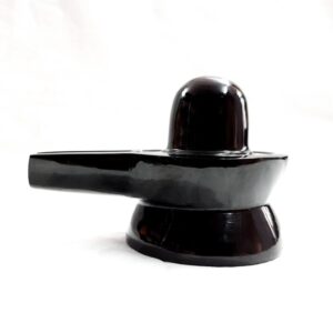 Black Jade Shivling, 2.70" Inches Black Jade Aventurine Carved Shiva-lingam for Pooja Room - Image 6