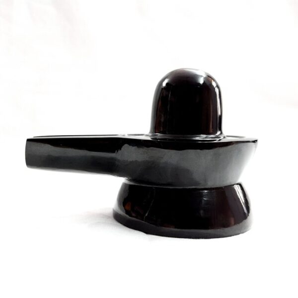 Black Jade Shivling, 2.70" Inches Black Jade Aventurine Carved Shiva-lingam for Pooja Room - Image 6