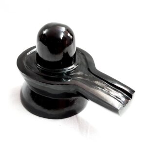 Black Jade Shivling, 2.70" Inches Black Jade Aventurine Carved Shiva-lingam for Pooja Room - Image 7