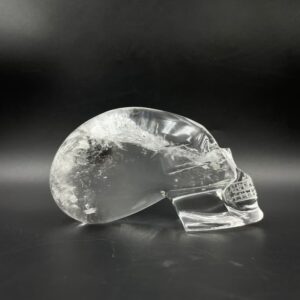 Natural Sphatik Crystal Skull: Hand Carved Reiki Stone - Image 11