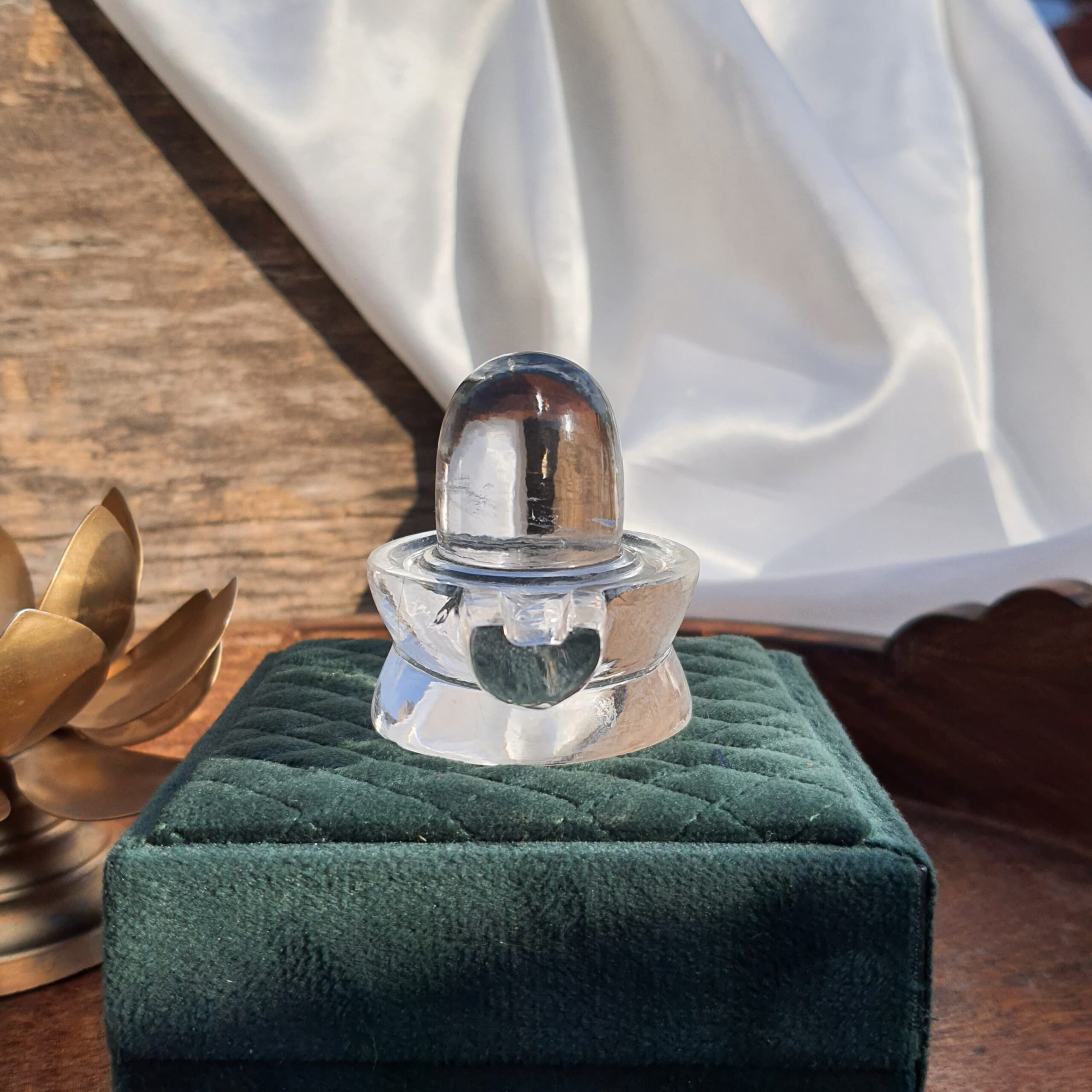Original Sphatik Shivling, 2.25" White Crystal Sphatik Shivling with Lab Certificate - Image 10