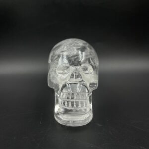 Natural Sphatik Crystal Skull: Hand Carved Reiki Stone - Image 4