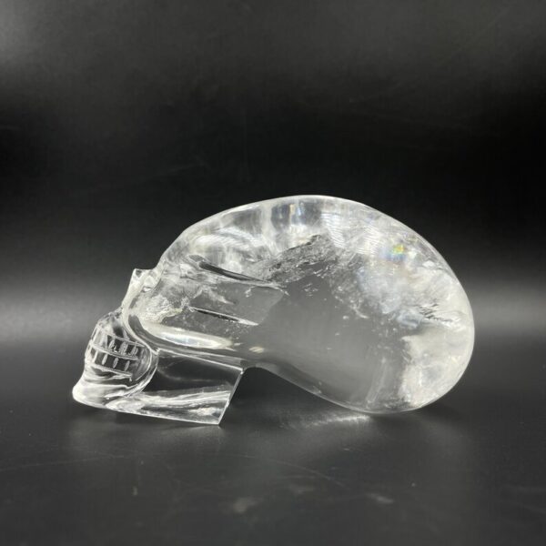 Natural Sphatik Crystal Skull: Hand Carved Reiki Stone - Image 6