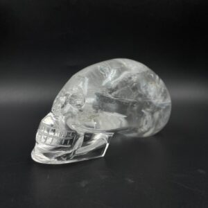 Natural Sphatik Crystal Skull: Hand Carved Reiki Stone - Image 7