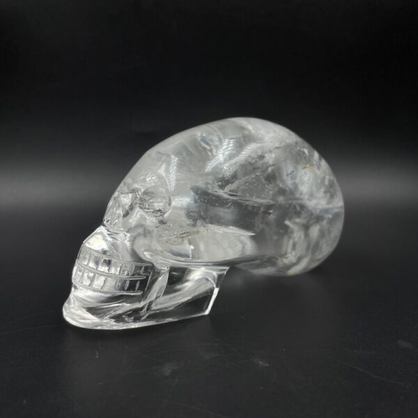 Natural Sphatik Crystal Skull: Hand Carved Reiki Stone - Image 7