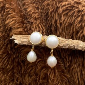 Elegant Pearl Necklace Set, Authentic White Pearl Necklace with Silver Earrings, Perfect for Weddings and Luxury Gifts - Image 5
