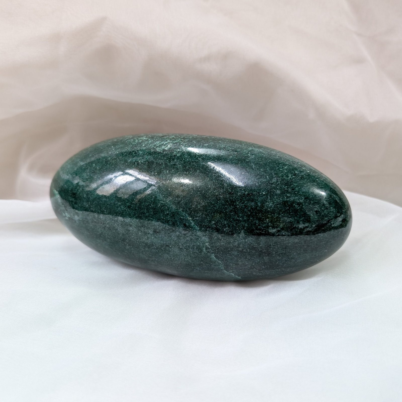 Green Aventurine Lingam, Original Jade 7.50" Lingam - Image 8