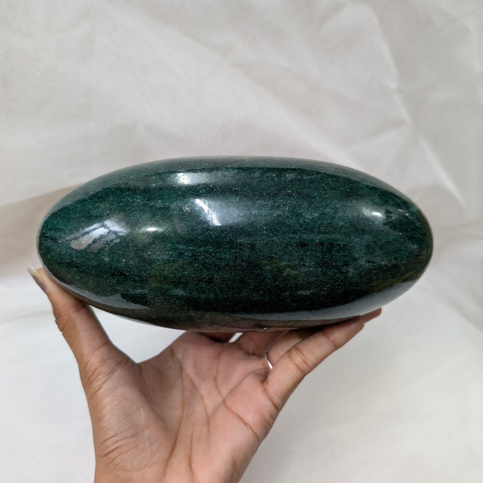 Green Aventurine Lingam, Original Jade 7.50" Lingam - Image 5