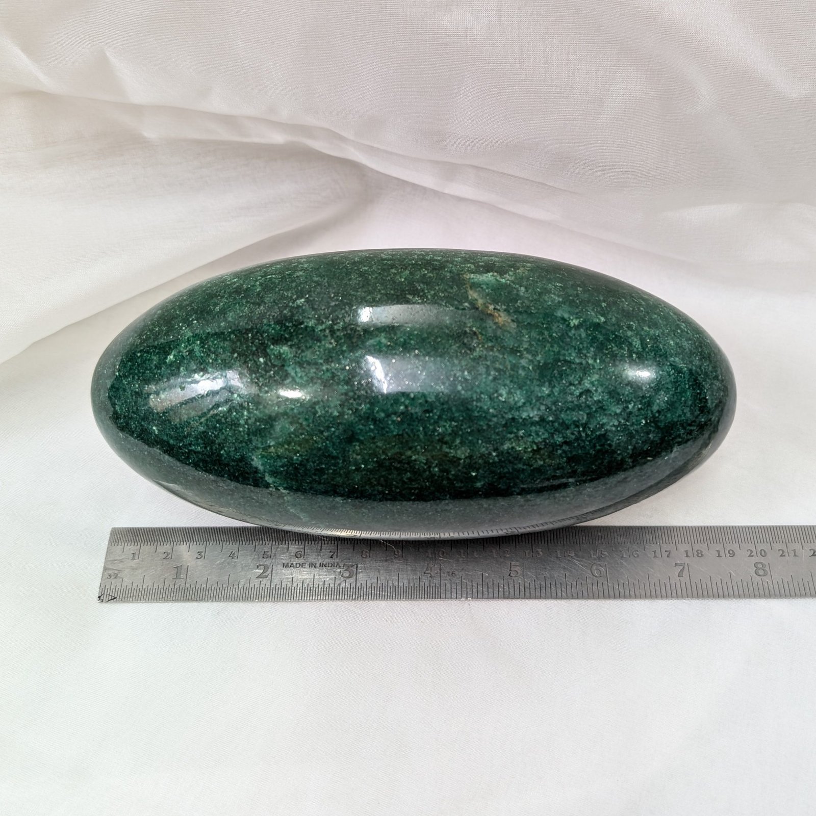 Green Aventurine Lingam, Original Jade 7.50" Lingam - Image 3
