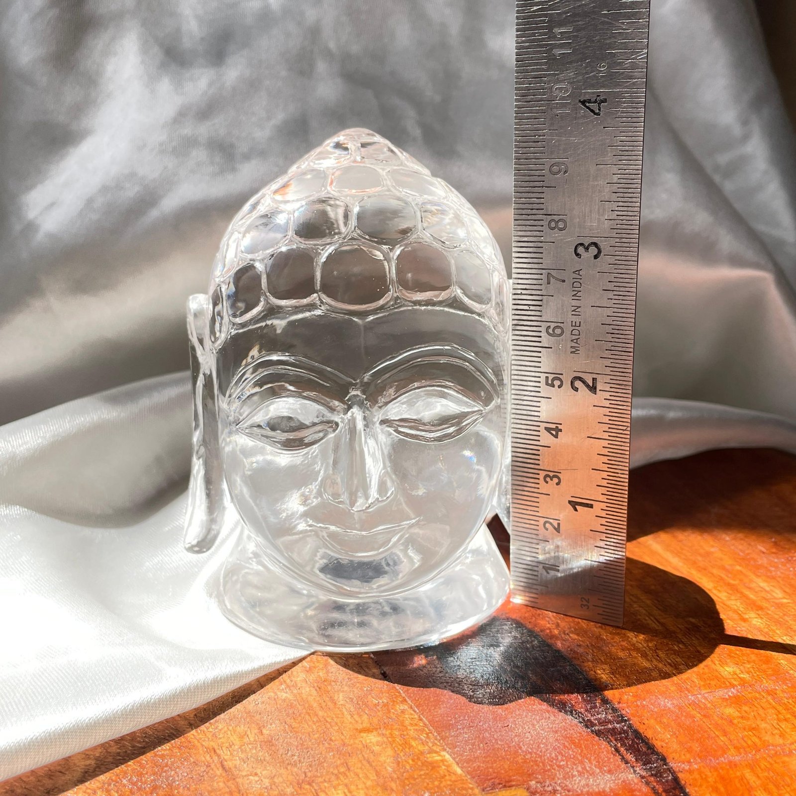 Natural Sphatik Buddha Head with Lab Certificate - Image 6