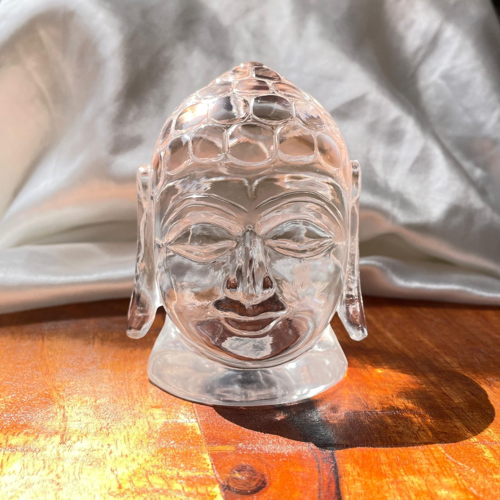 Natural Sphatik Buddha Head with Lab Certificate