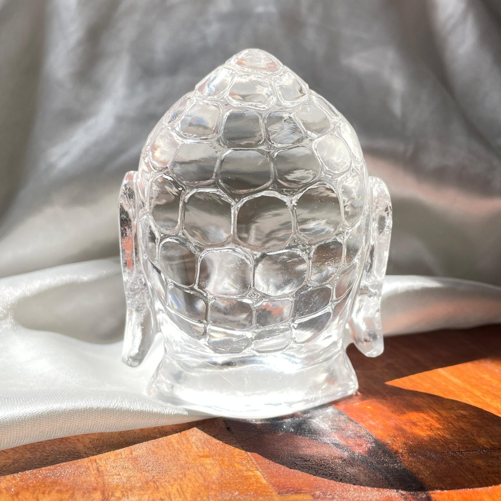 Natural Sphatik Buddha Head with Lab Certificate - Image 2