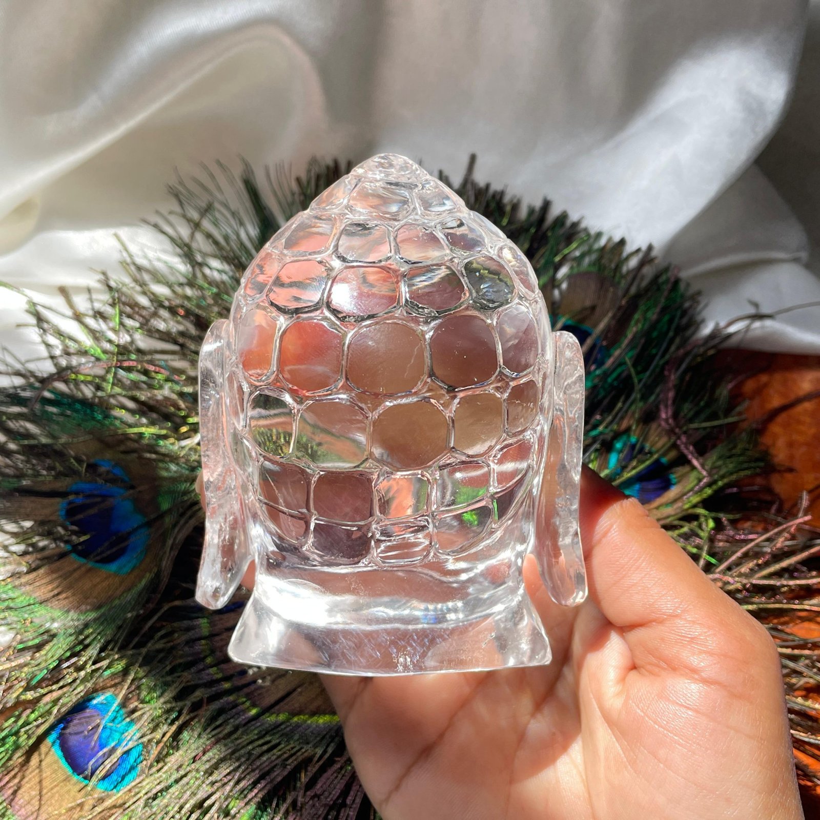 Natural Sphatik Buddha Head with Lab Certificate - Image 4