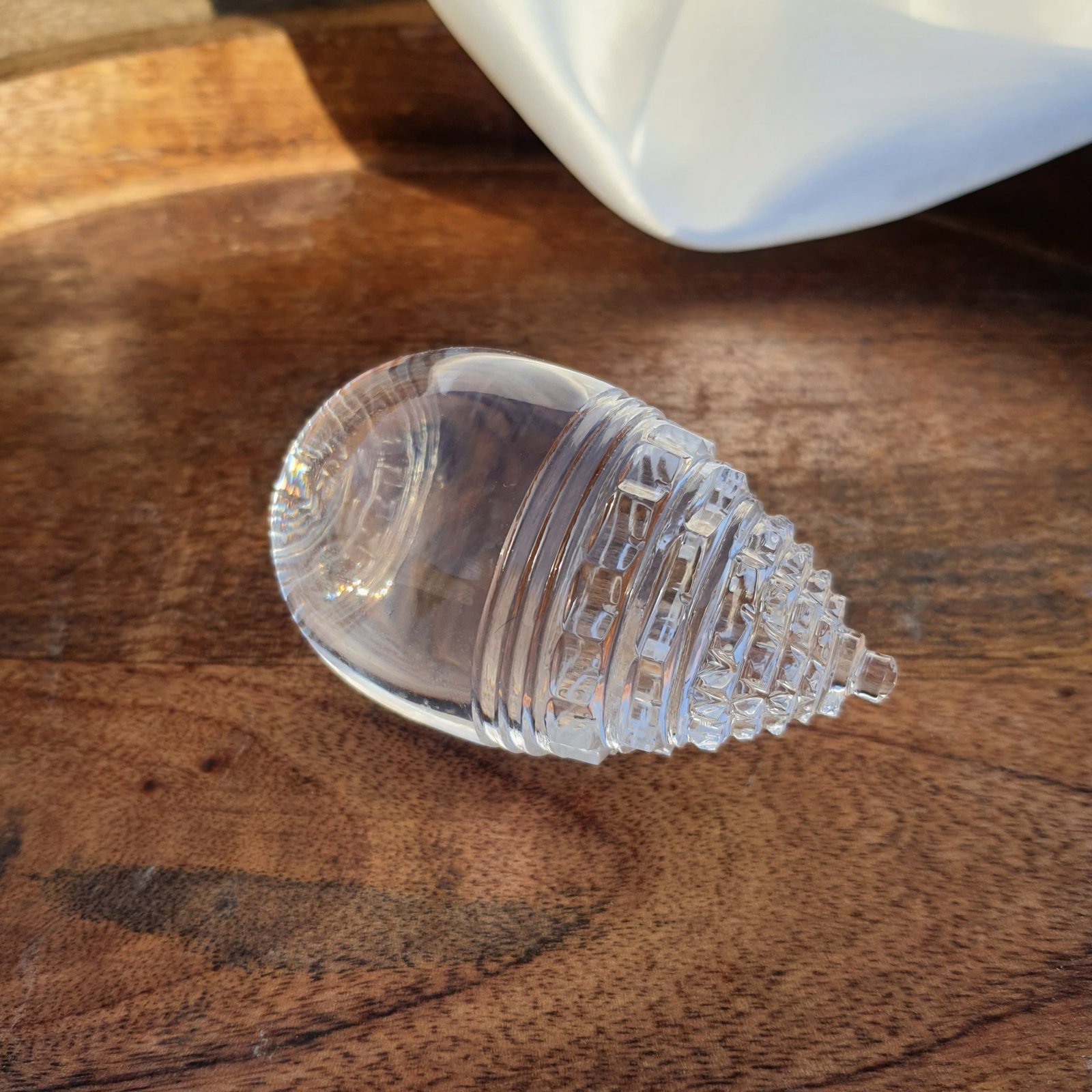 Crystal Lingam Shri Yantra, 3.35" Sphatik Lingam - Image 7