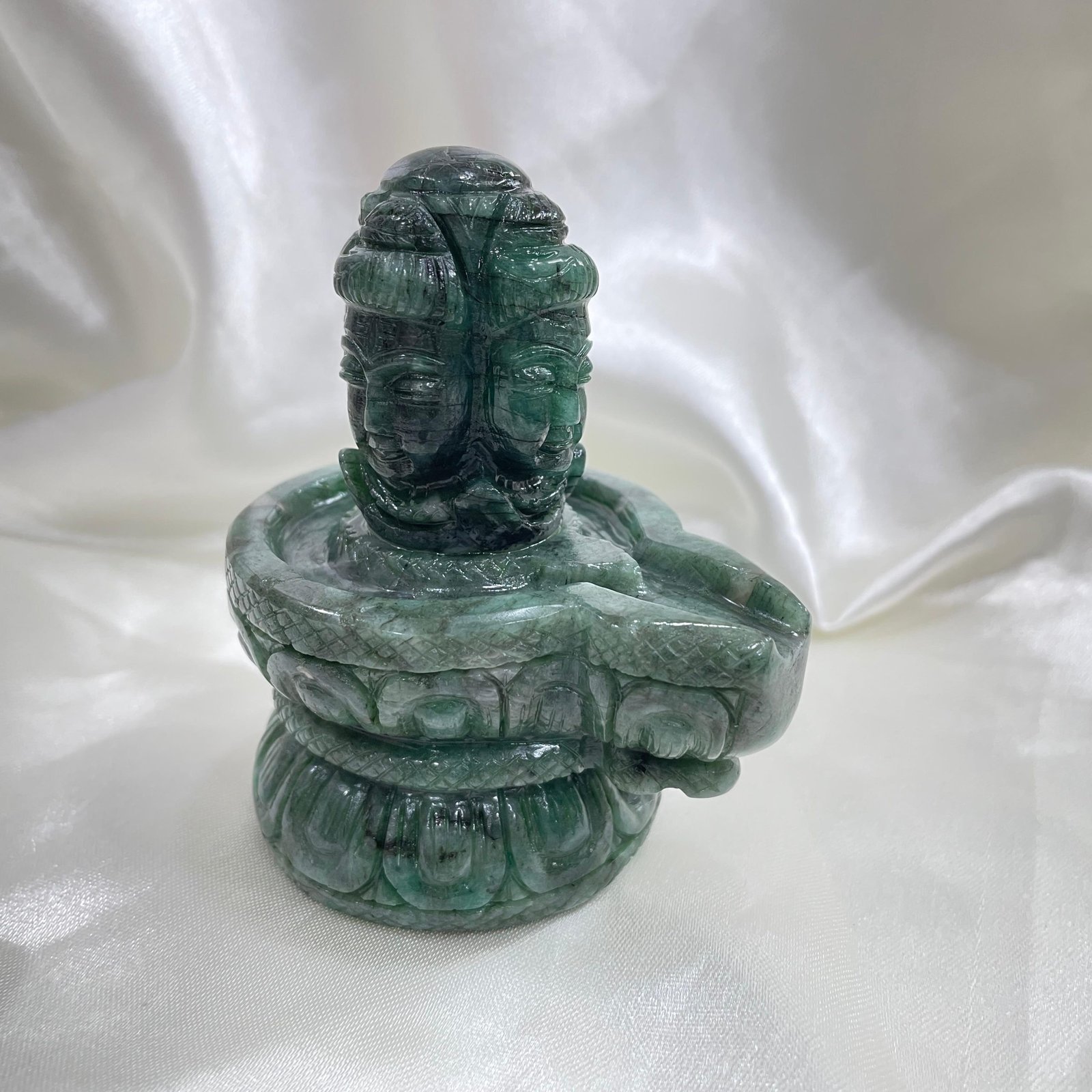 Emerald Pashupatinath Shivling - Original Emerald Shivling with Certificate