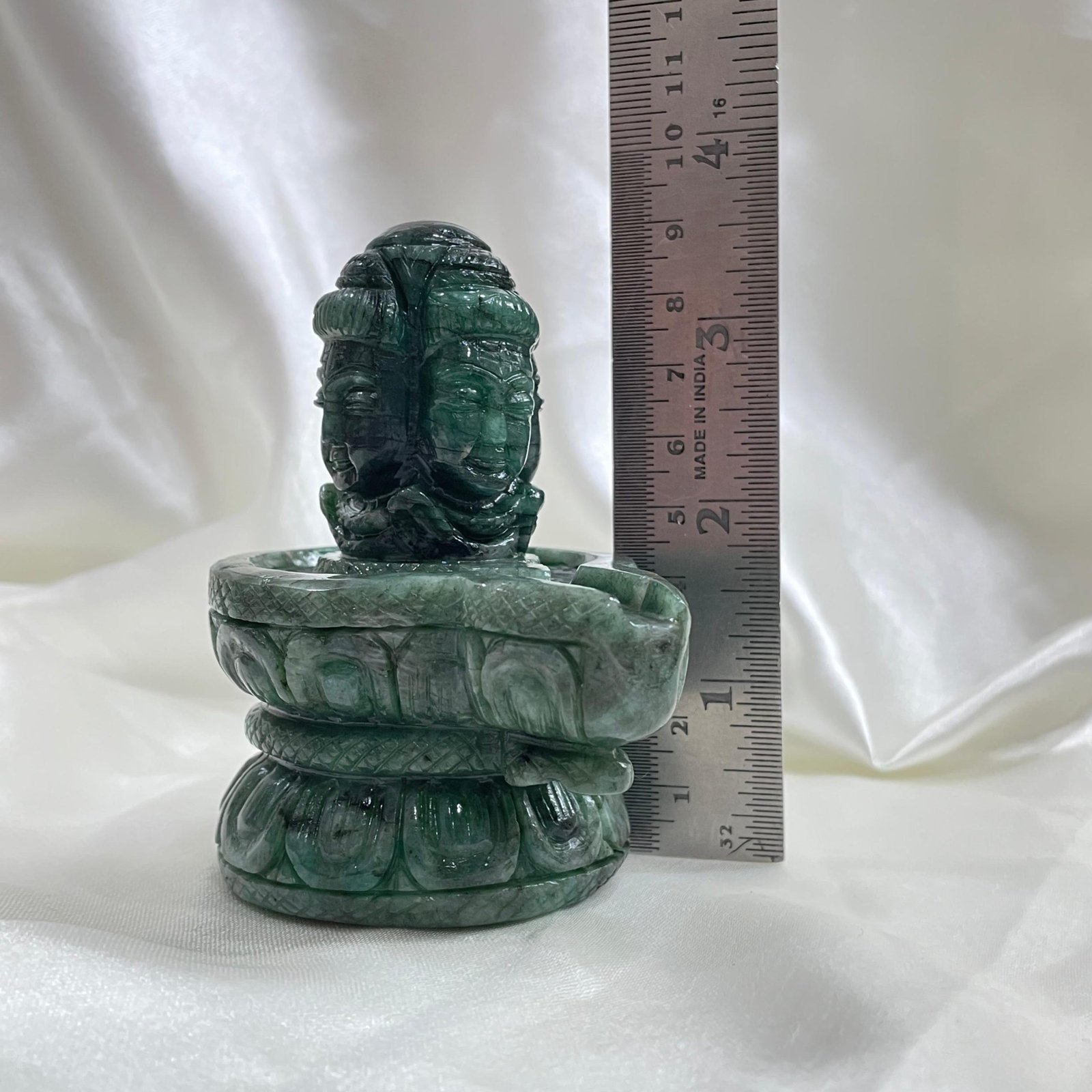 Emerald Pashupatinath Shivling - Original Emerald Shivling with Certificate - Image 5