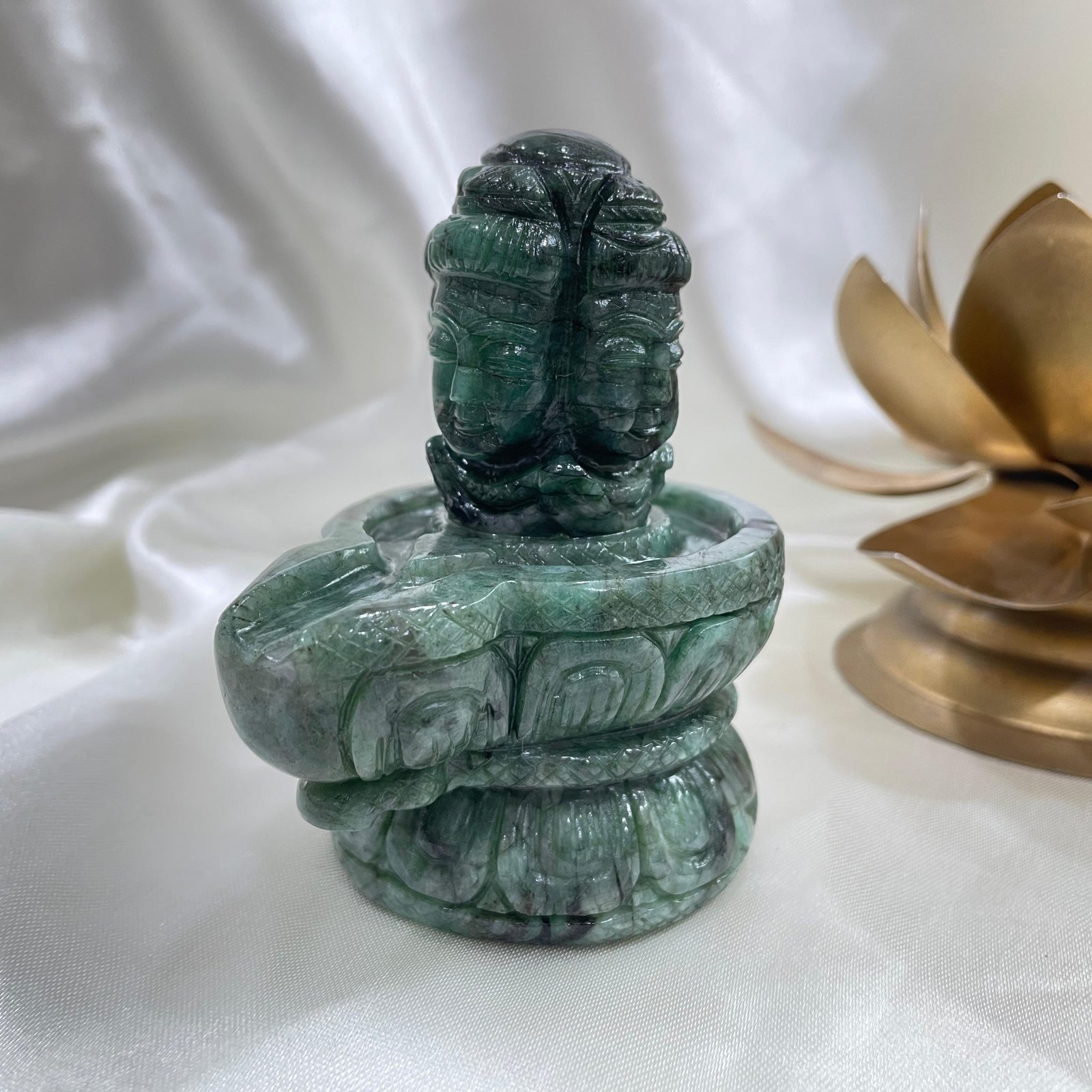 Emerald Pashupatinath Shivling - Original Emerald Shivling with Certificate - Image 7