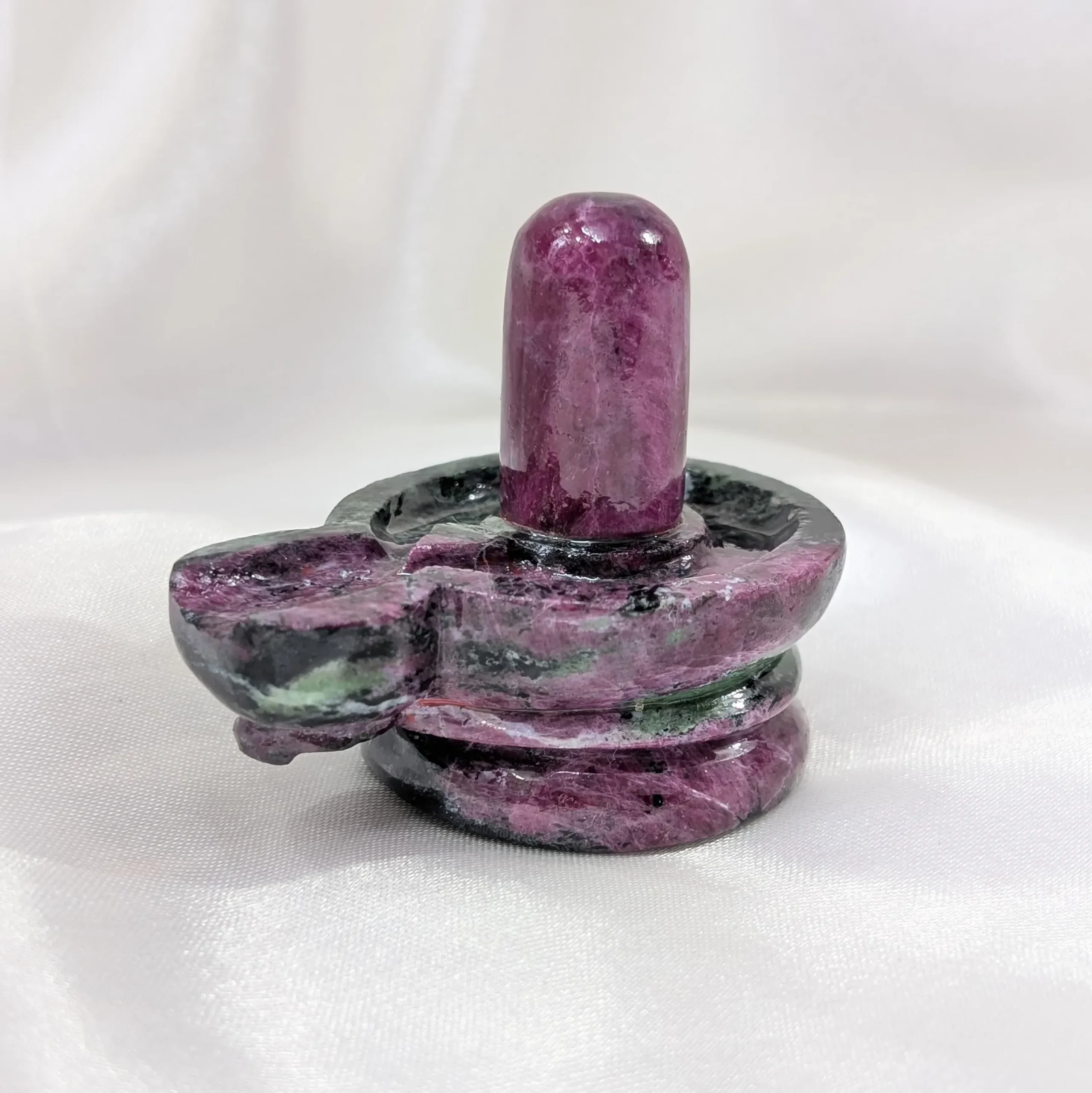 Natural Pink Ruby Shivling, Lab Certified - Image 5
