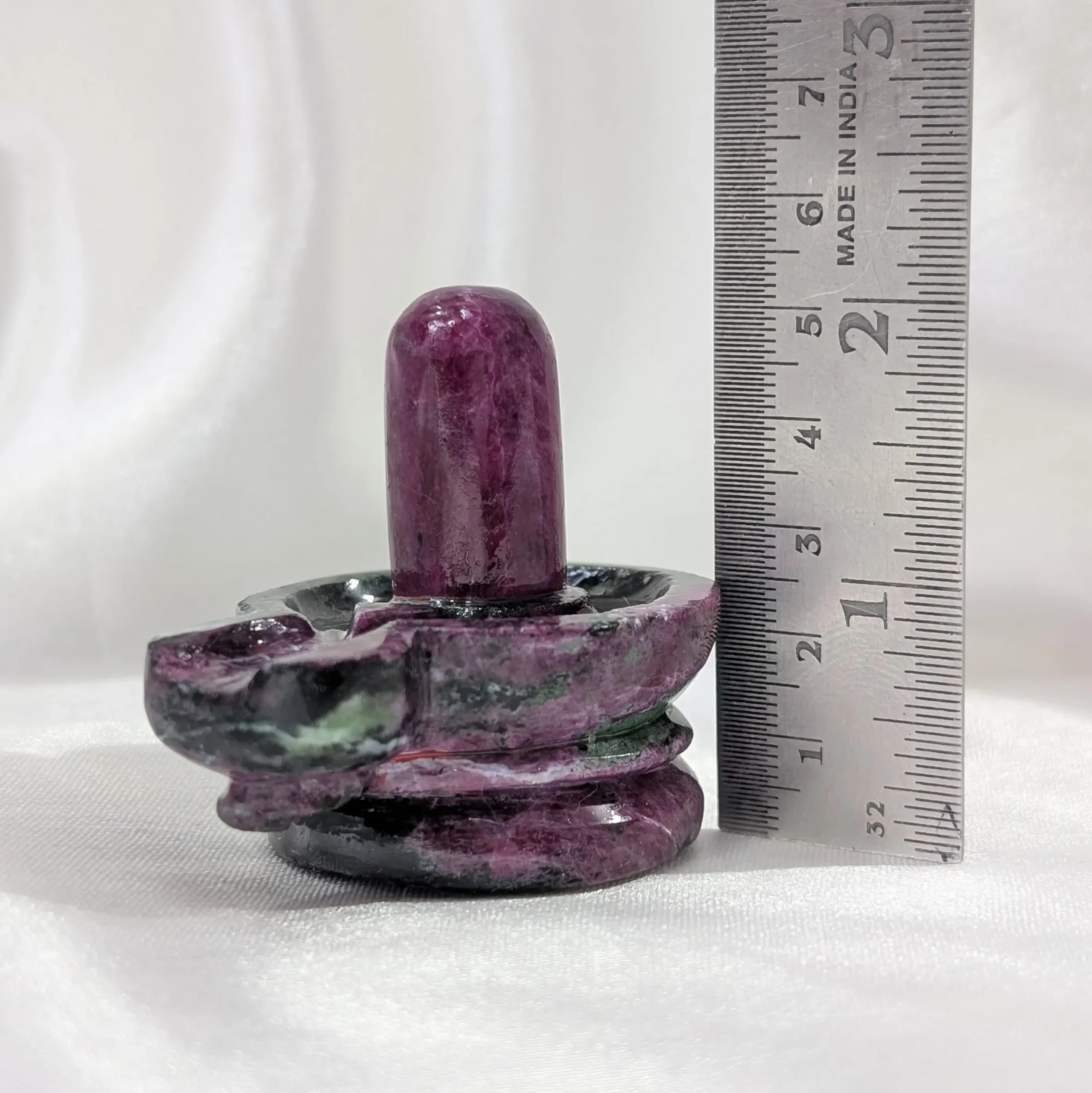 Natural Pink Ruby Shivling, Lab Certified - Image 3