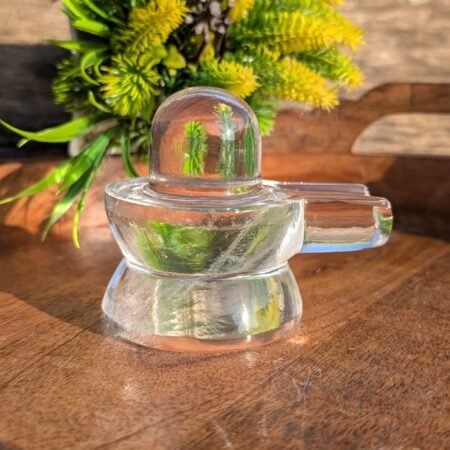 Crystal Shivling 3 inch Authentic Himalayan Sphatik Lab Certified