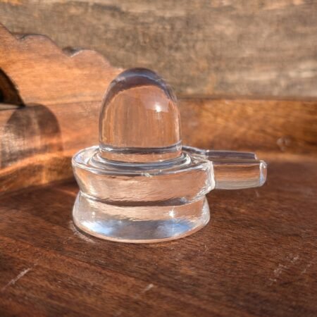 Crystal Shivling Authentic Himalayan Sphatik 2.25 Inch with Lab Certificate