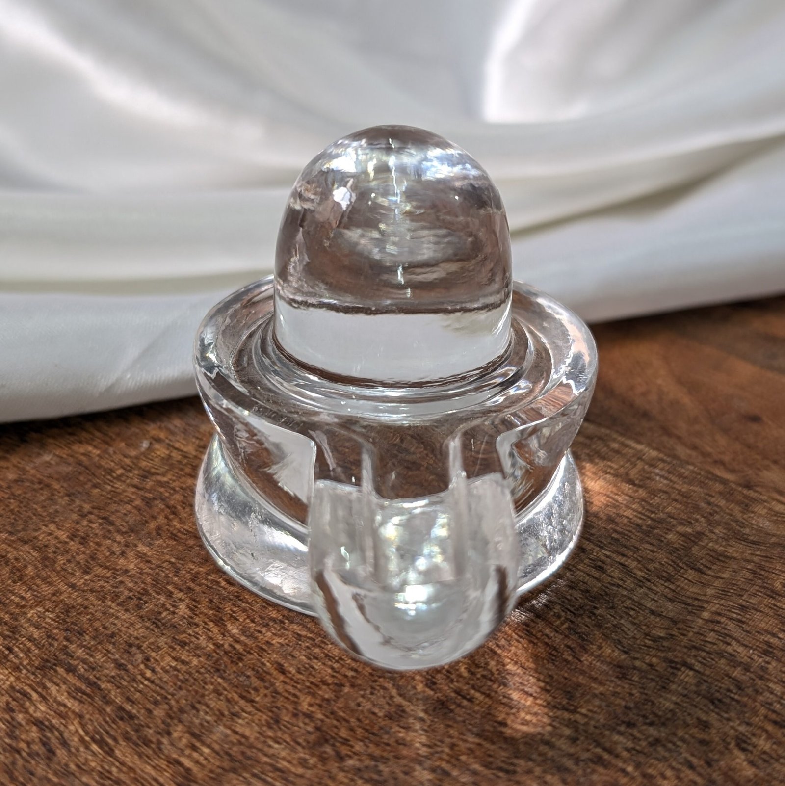 Natural Crystal Sphatik Shivling – 2.25" with Lab Certificate
