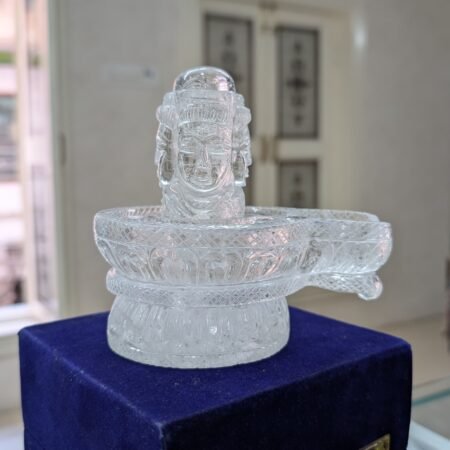 Sacred Sphatik Shivling for meditation and worship rituals