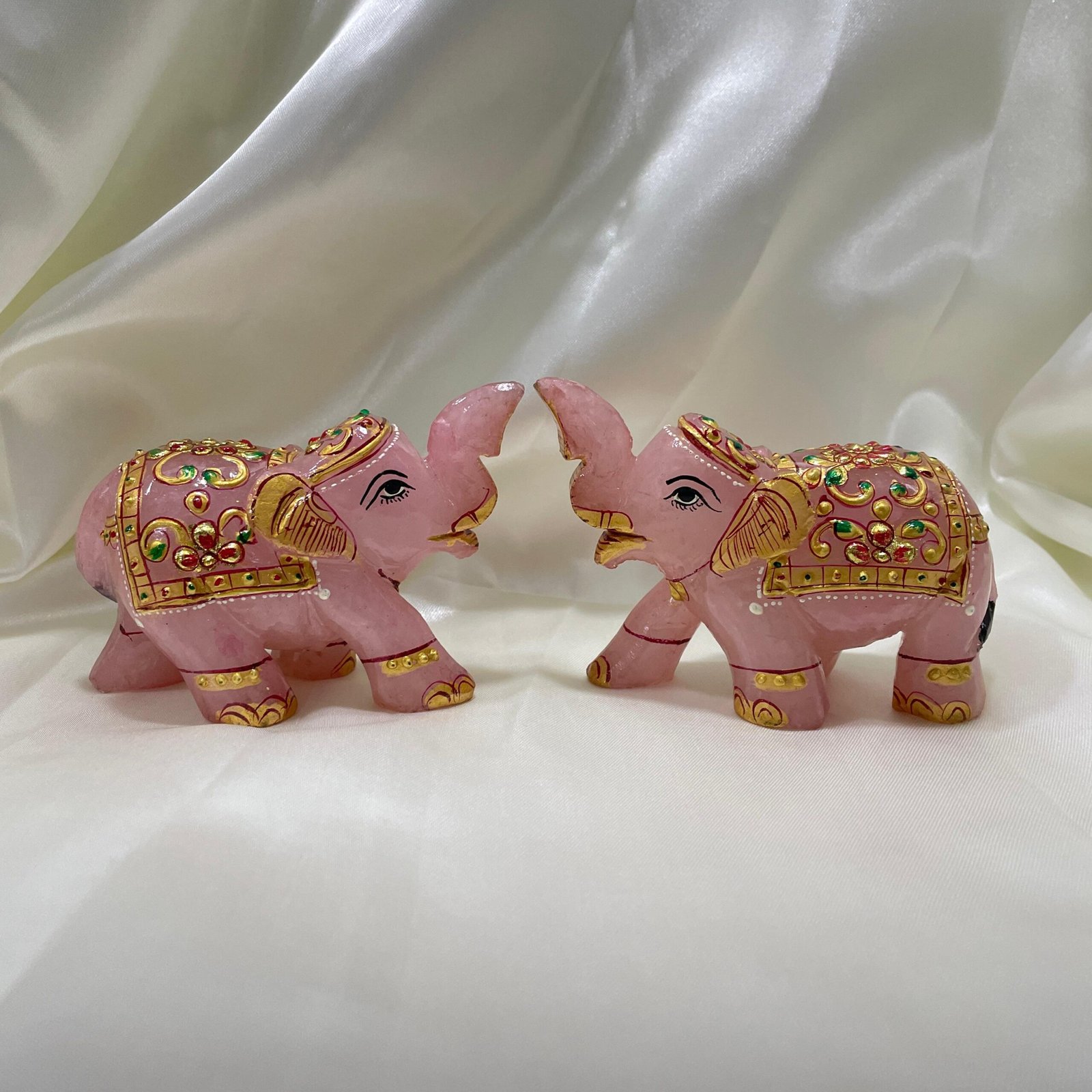 Rose Quartz Stone Elephant for Home Decoration & Thoughtful Gift - Image 8