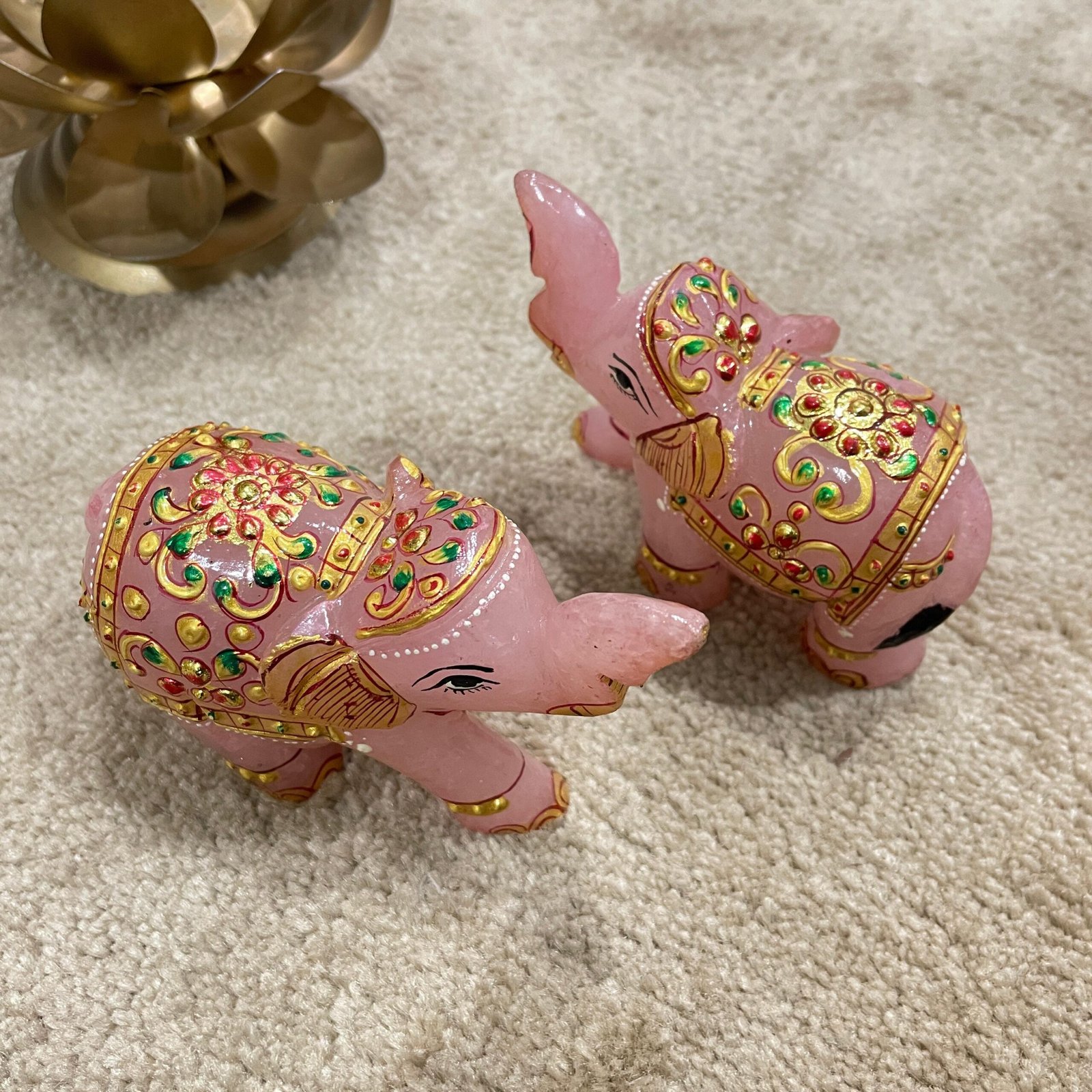 Rose Quartz Stone Elephant for Home Decoration & Thoughtful Gift - Image 5