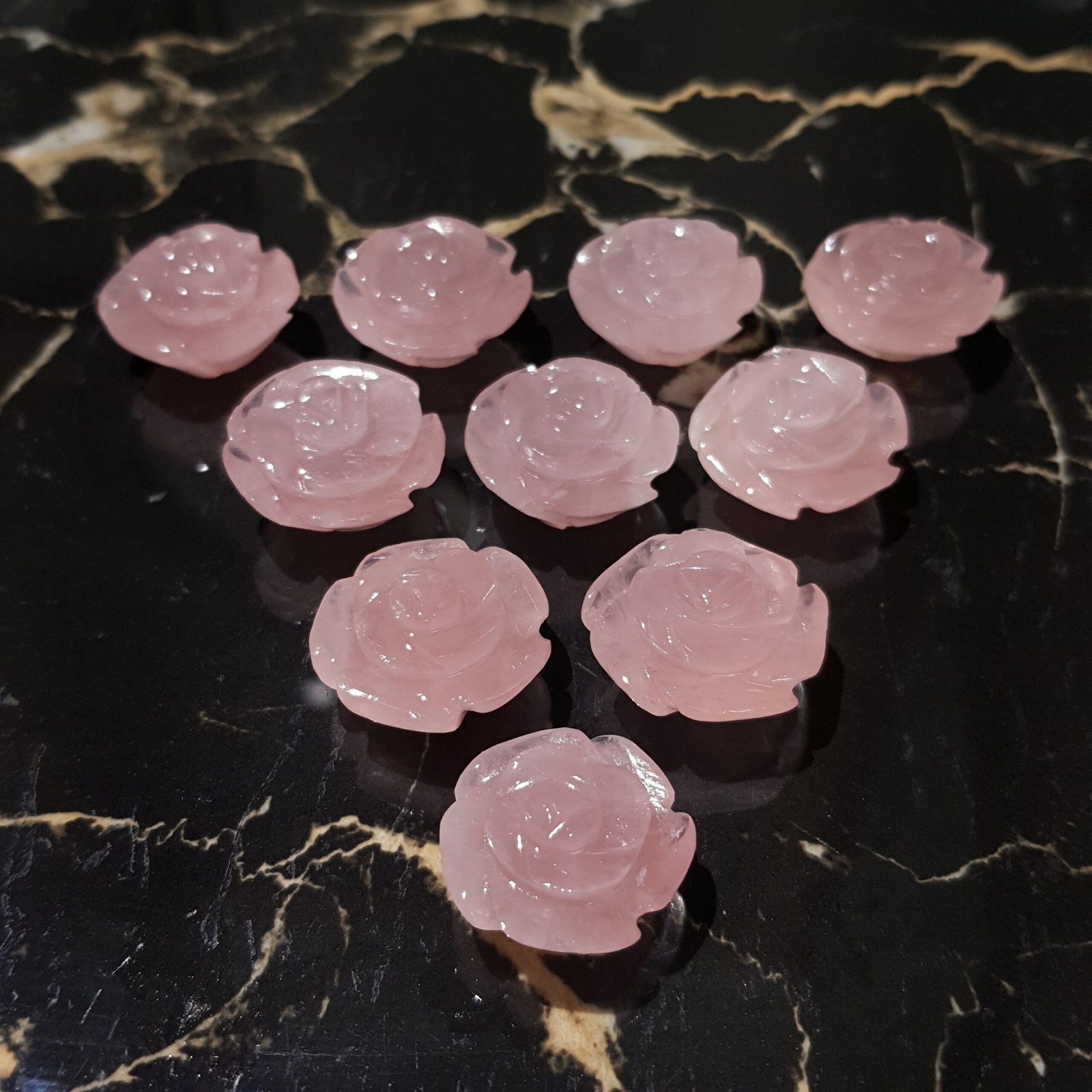 Pink Rose quartz Flowers - Image 6
