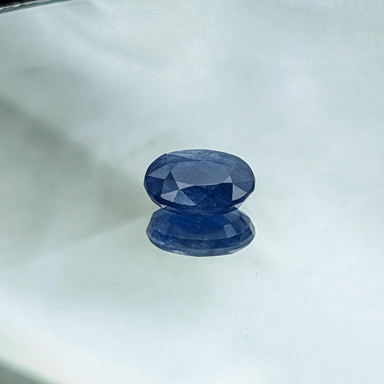 Certified African Blue Sapphire Gemstone (5.95 Carats)