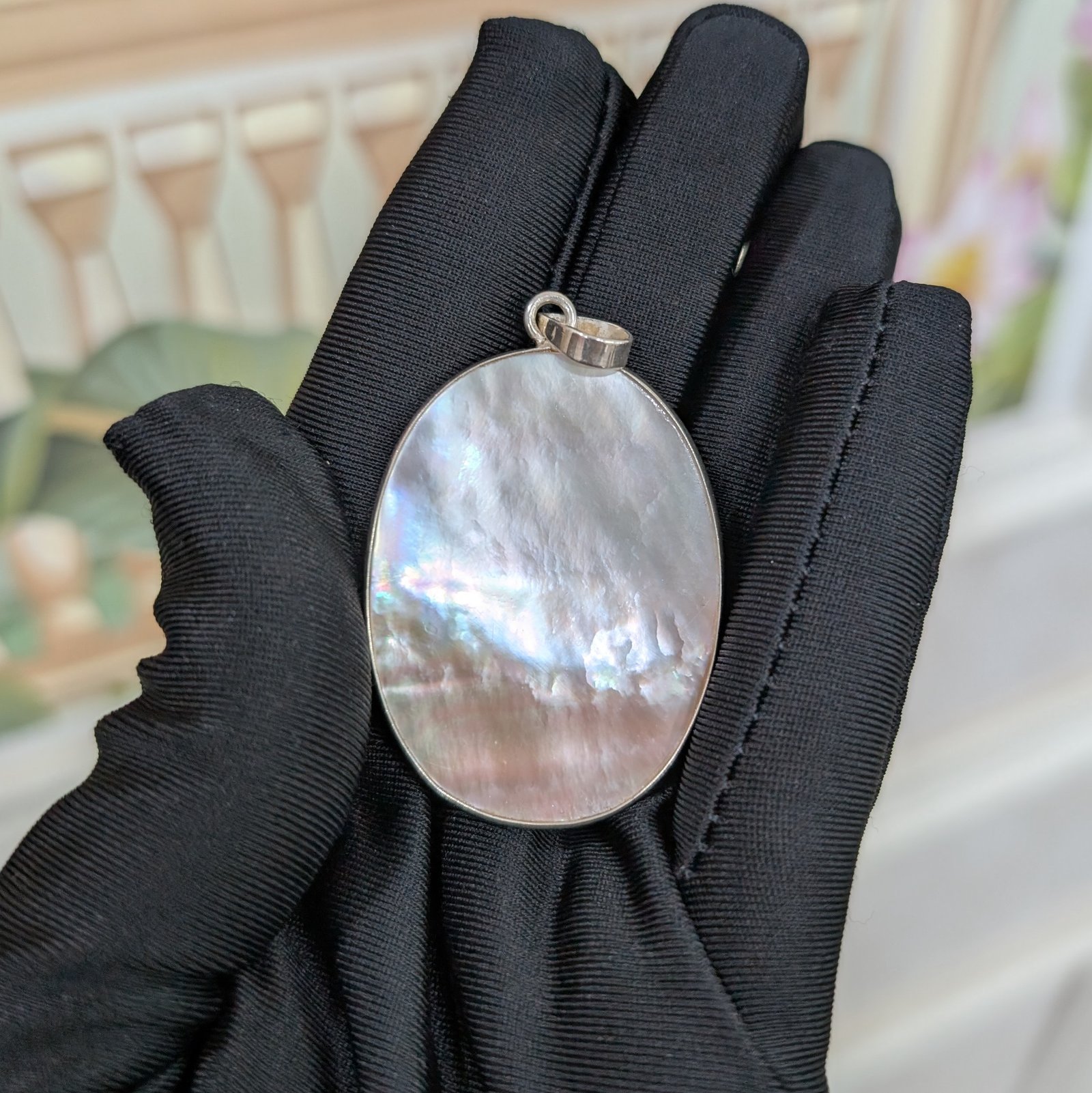 Victorian Cameo Pendant, Silver Pendant - Image 6