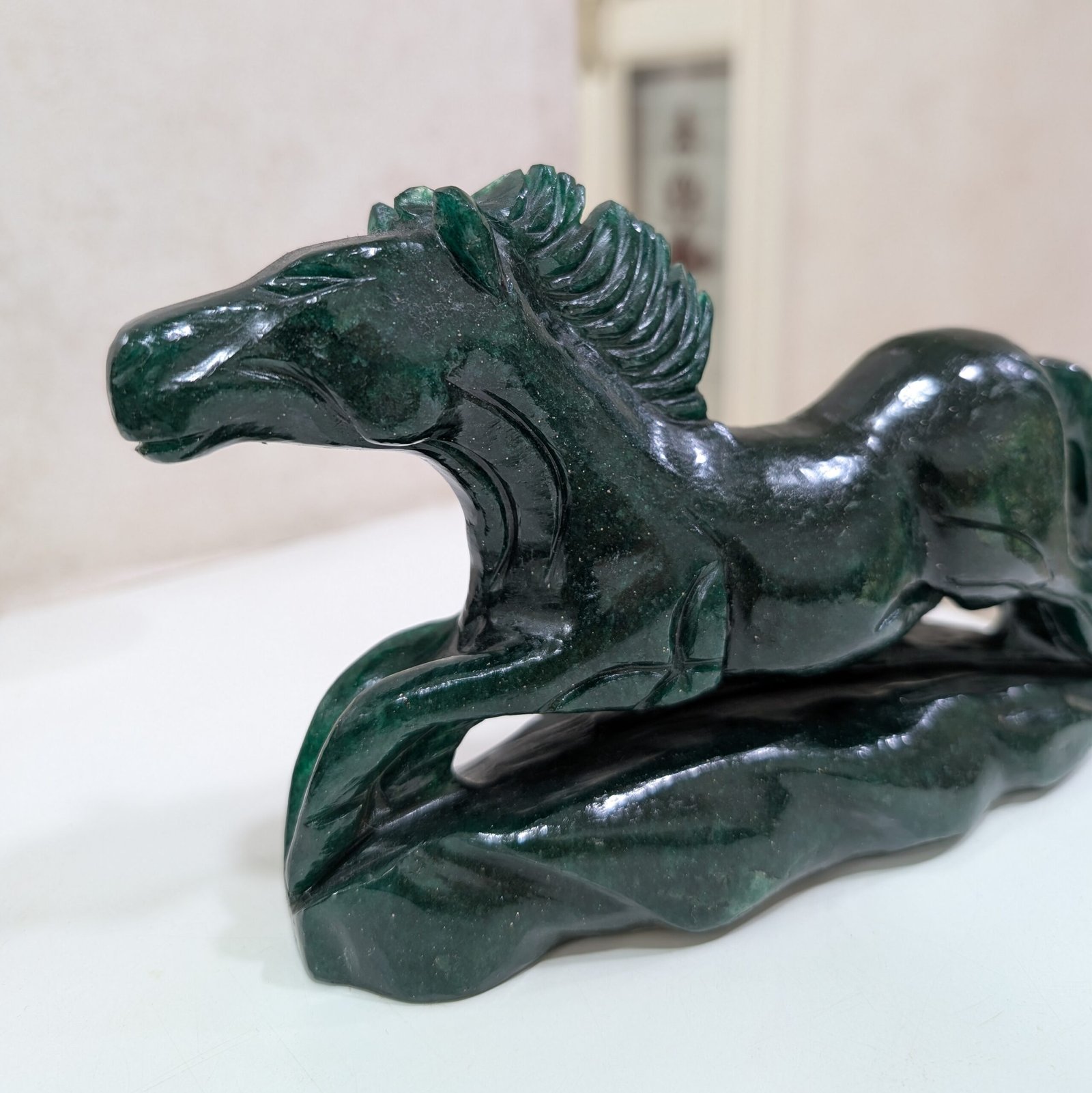 Green Jade Stone Horse Statue for Home Décor & Gifts - Image 7