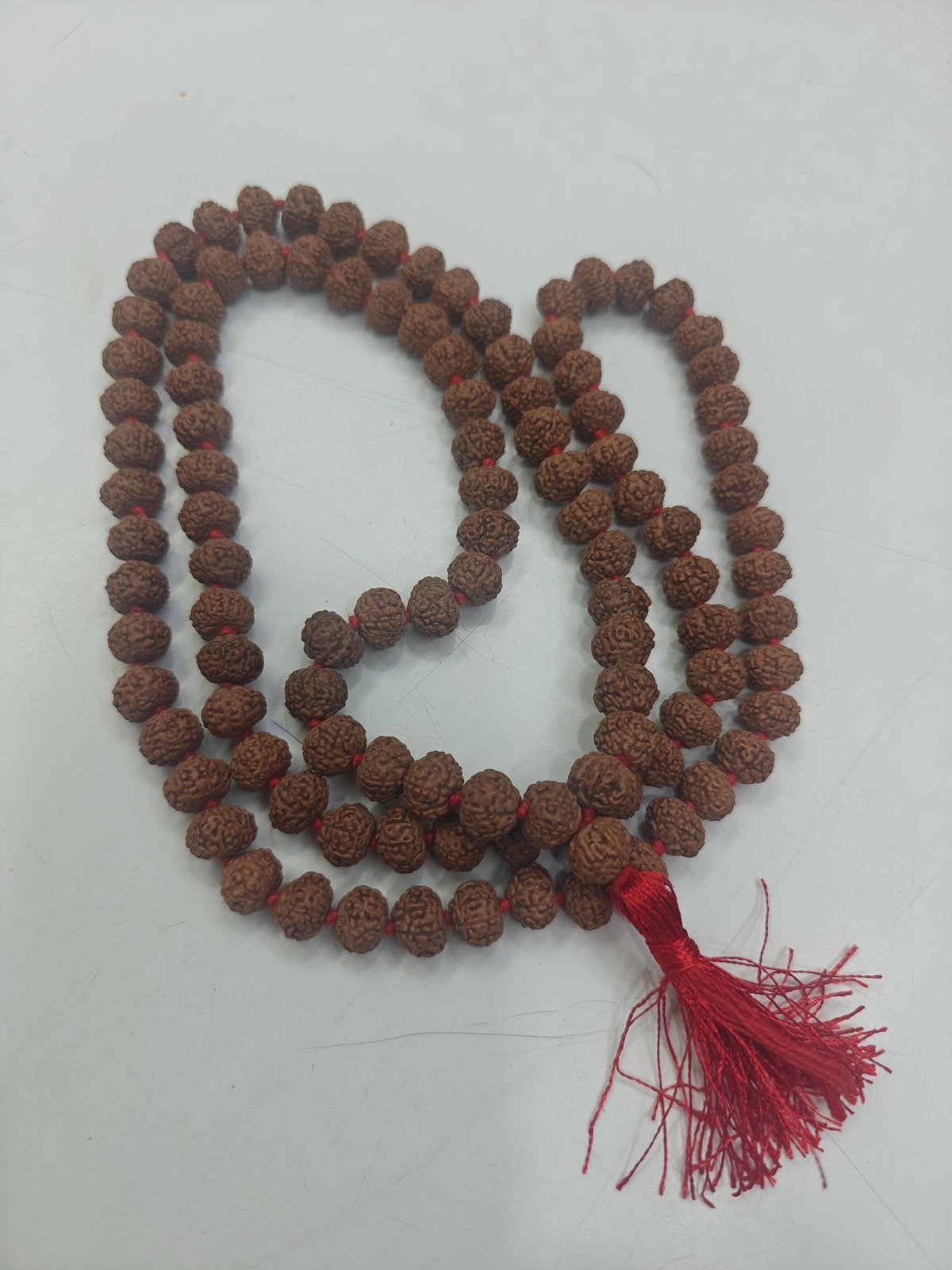 8 Mukhi Rudraksha Mala, Authentic Indonesian Prayer Beads - Image 4