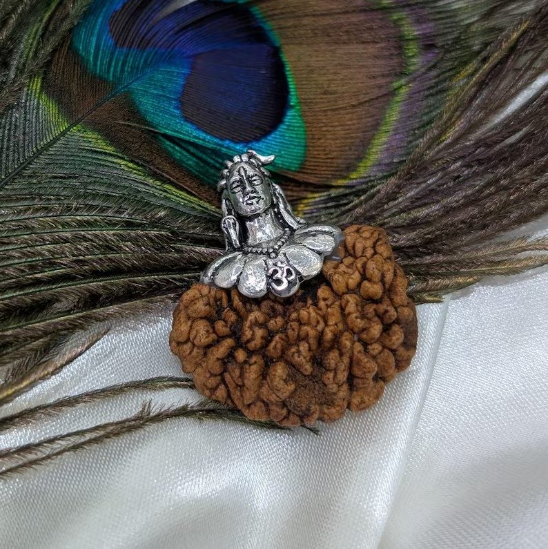 1 Mukhi Rudraksha Pendant, Pure Silver Mahadev, Spiritual Jewellery - Image 7