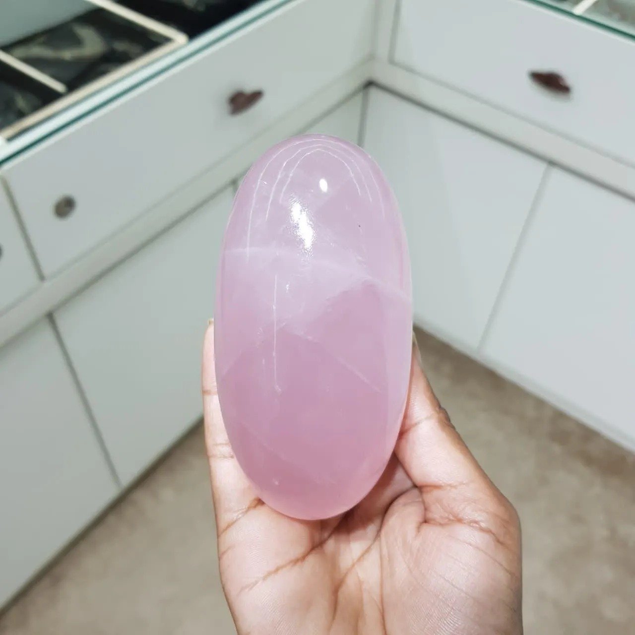 Rose Quartz Lingam – Rose Quartz Shiva-lingam - Image 6