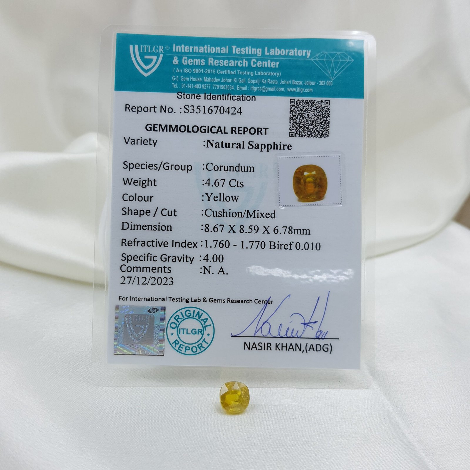 Real Yellow Sapphire for Ring & Pendant - Image 4