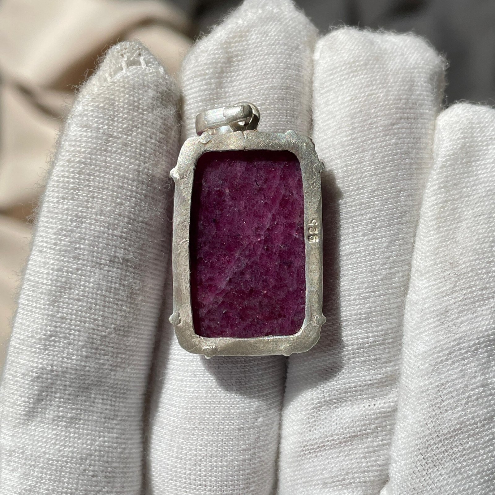 Natural Ruby Ganesha Pendant 92.5 Silver Pendant for Gifts - Image 8