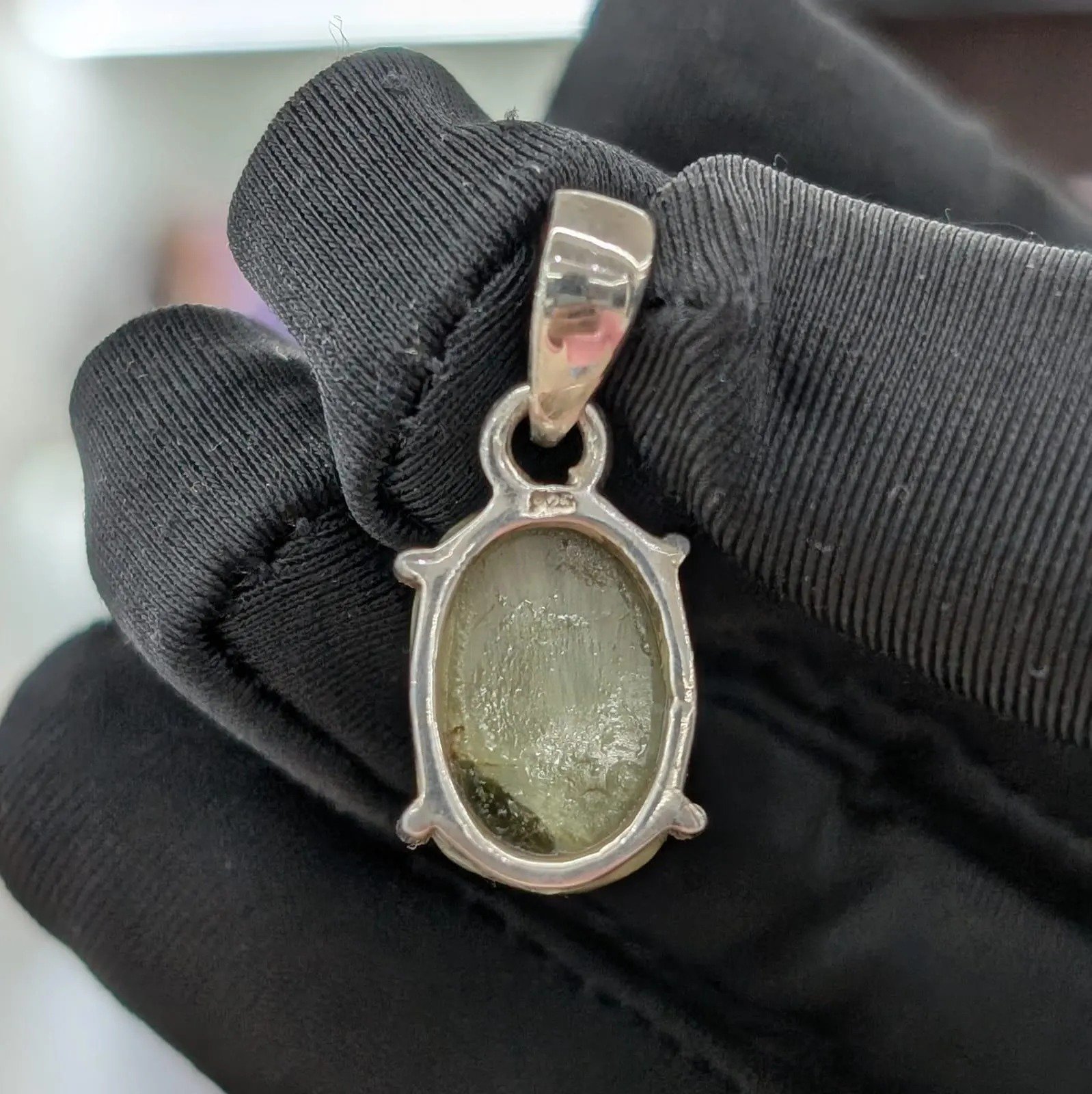 Cat’s Eye Ganesha Pendant – silver Pendant - Image 2