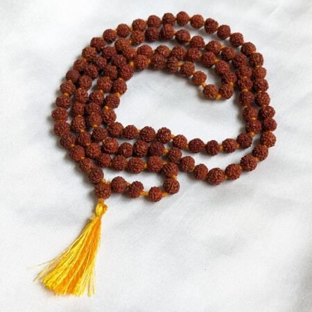 Premium 6mm Panch-Mukhi Rudraksha Mala for Meditation