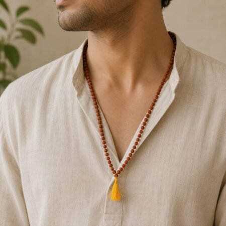 Premium 6mm Panch-Mukhi Rudraksha Mala for Meditation