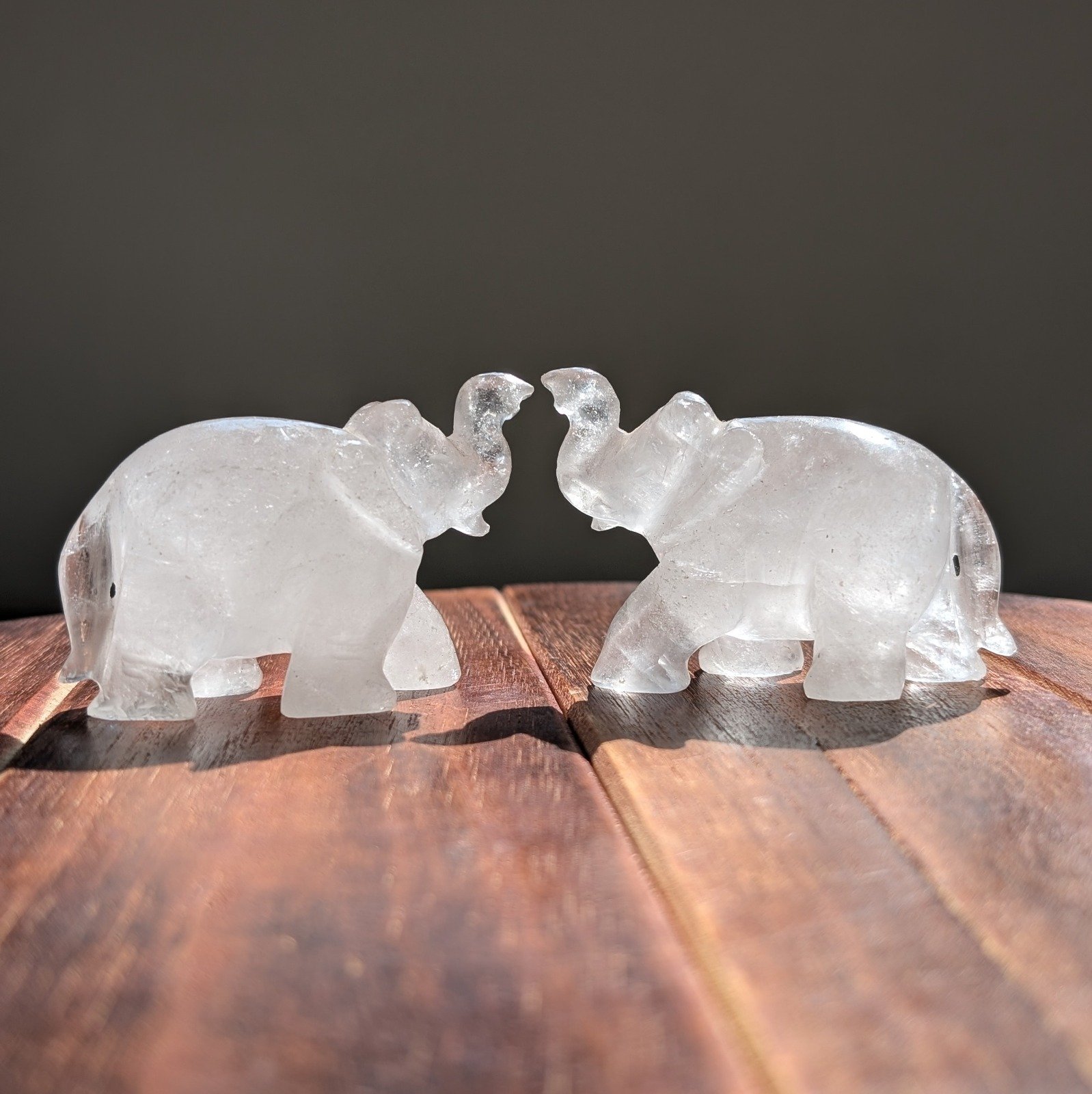 Crystal Elephant 1 – Original White Sphatik Elephant for Home Décor & Gift - Image 3